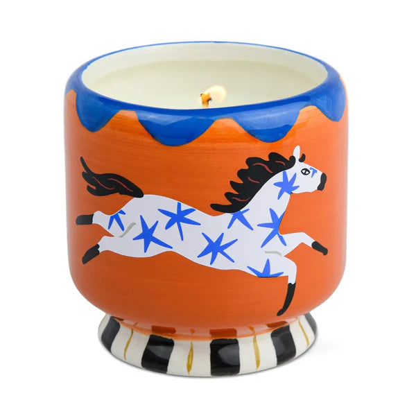 A DOPO HORSE CERAMIC CANDLE SIENNA SUNSET