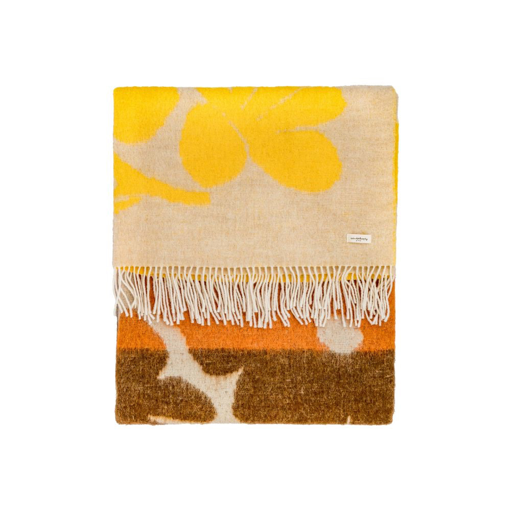 PLAID MADONNE CAMEL - 138X220